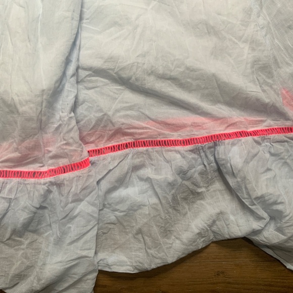 Cat & Jack NWOT Adjustable Long Blue and White Striped Dress with Embroidery - Picture 4 of 10